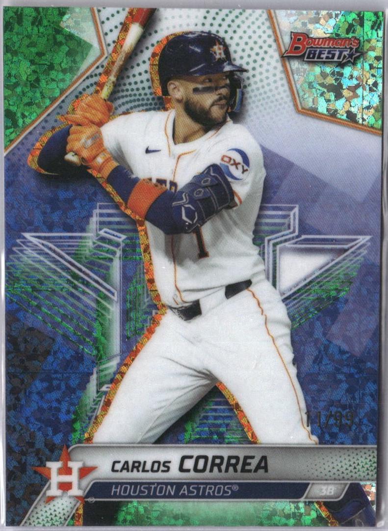 Carlos Correa [Green Mini-Diamond Refractor] #50