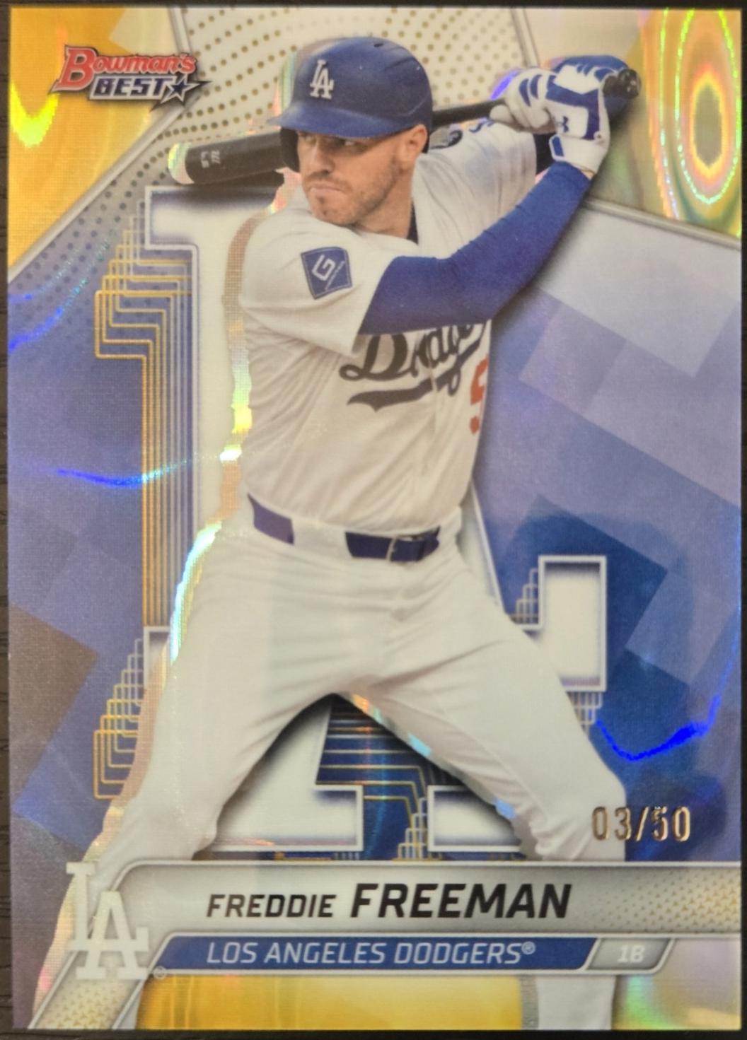 Freddie Freeman [Gold Lava Refractor] #52