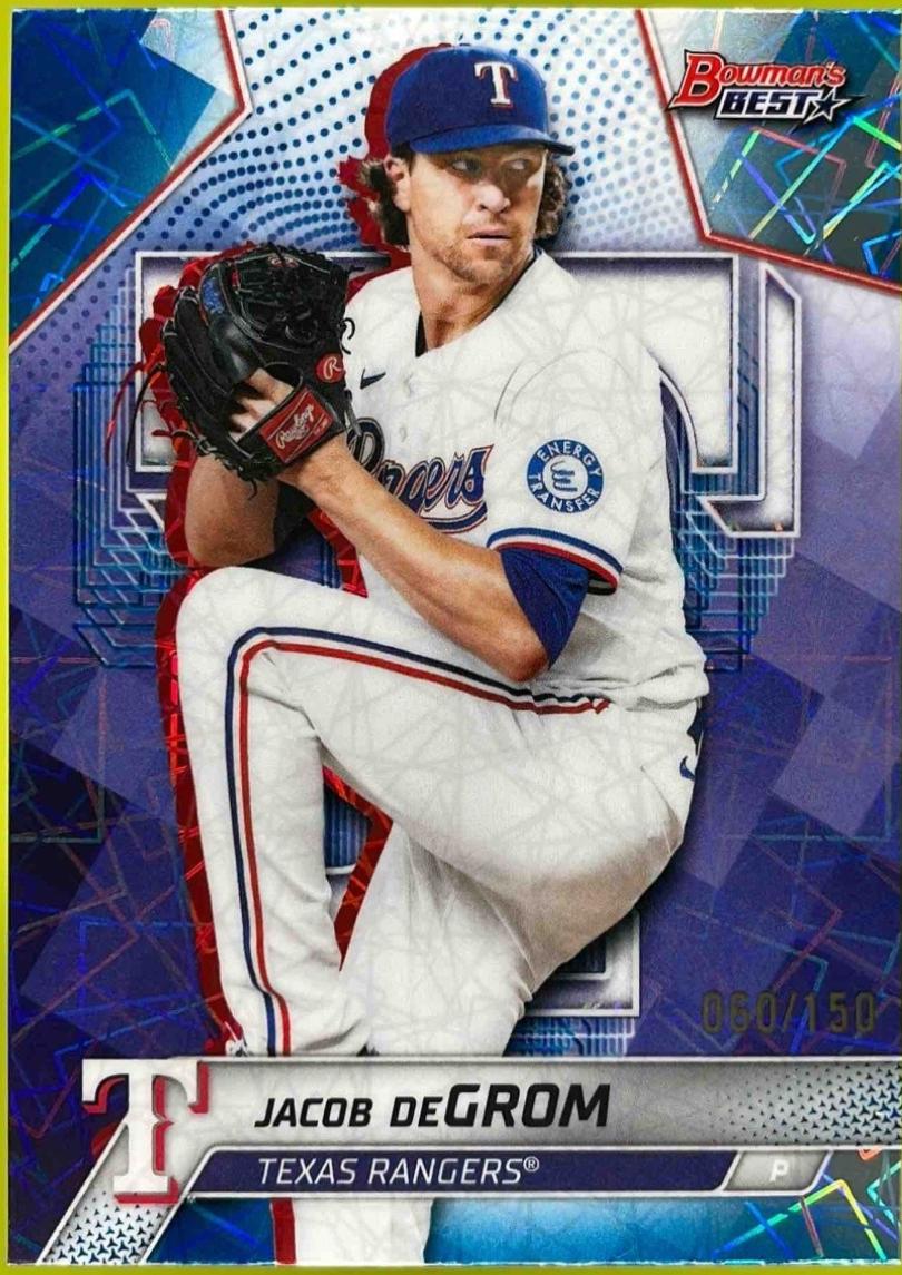 Jacob deGrom [Blue Lazer Refractor] #57