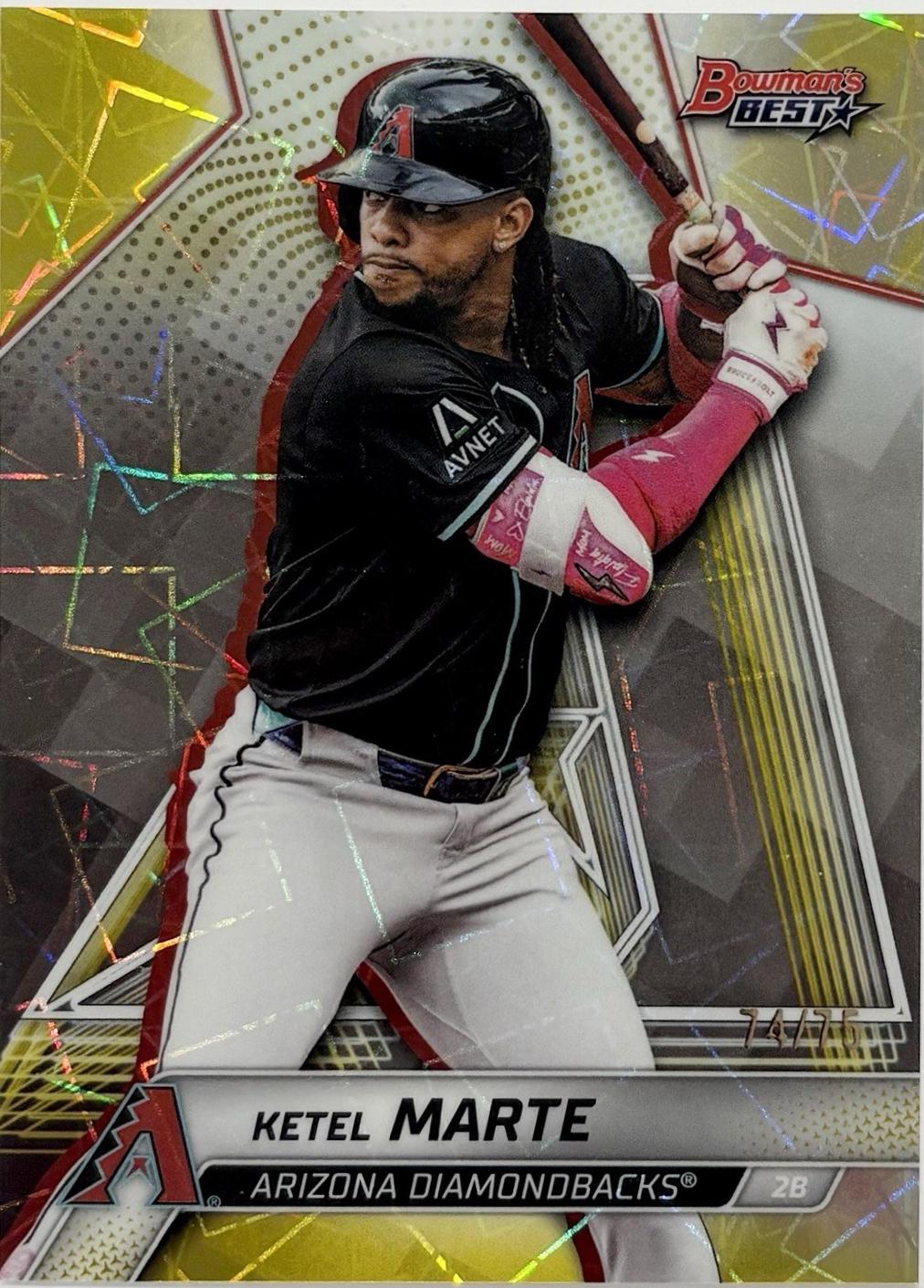 Ketel Marte [Yellow Lazer Refractor] #62