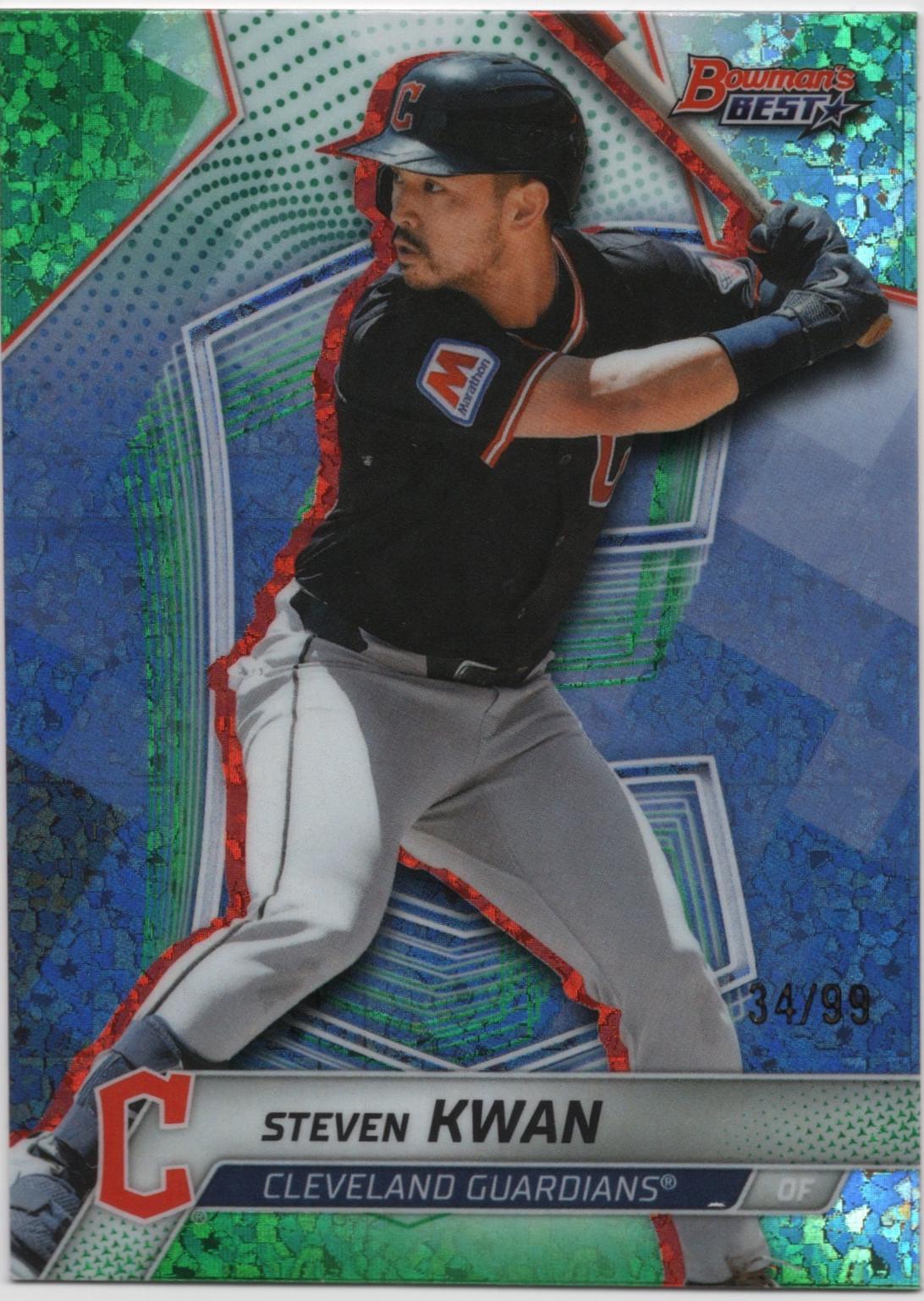 Steven Kwan [Green Mini-Diamond Refractor] #61