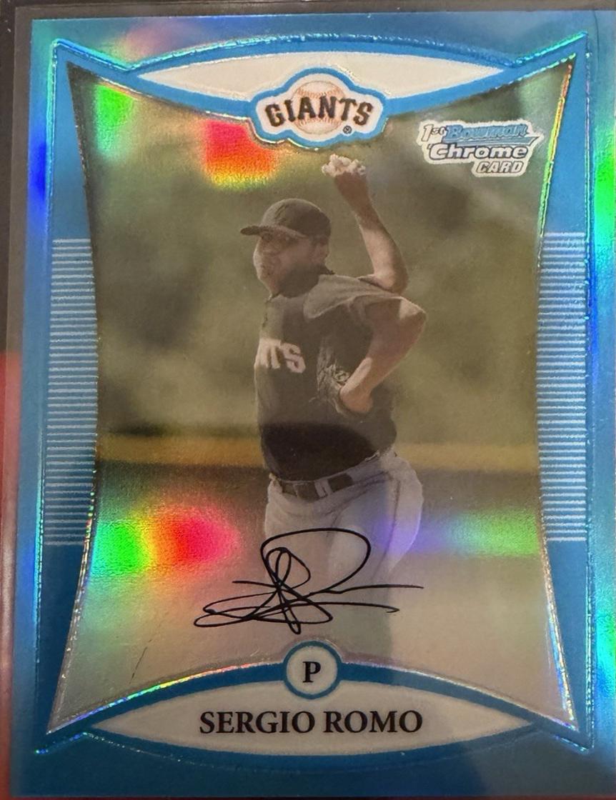 Sergio Romo [Blue Refractor] #BCP4