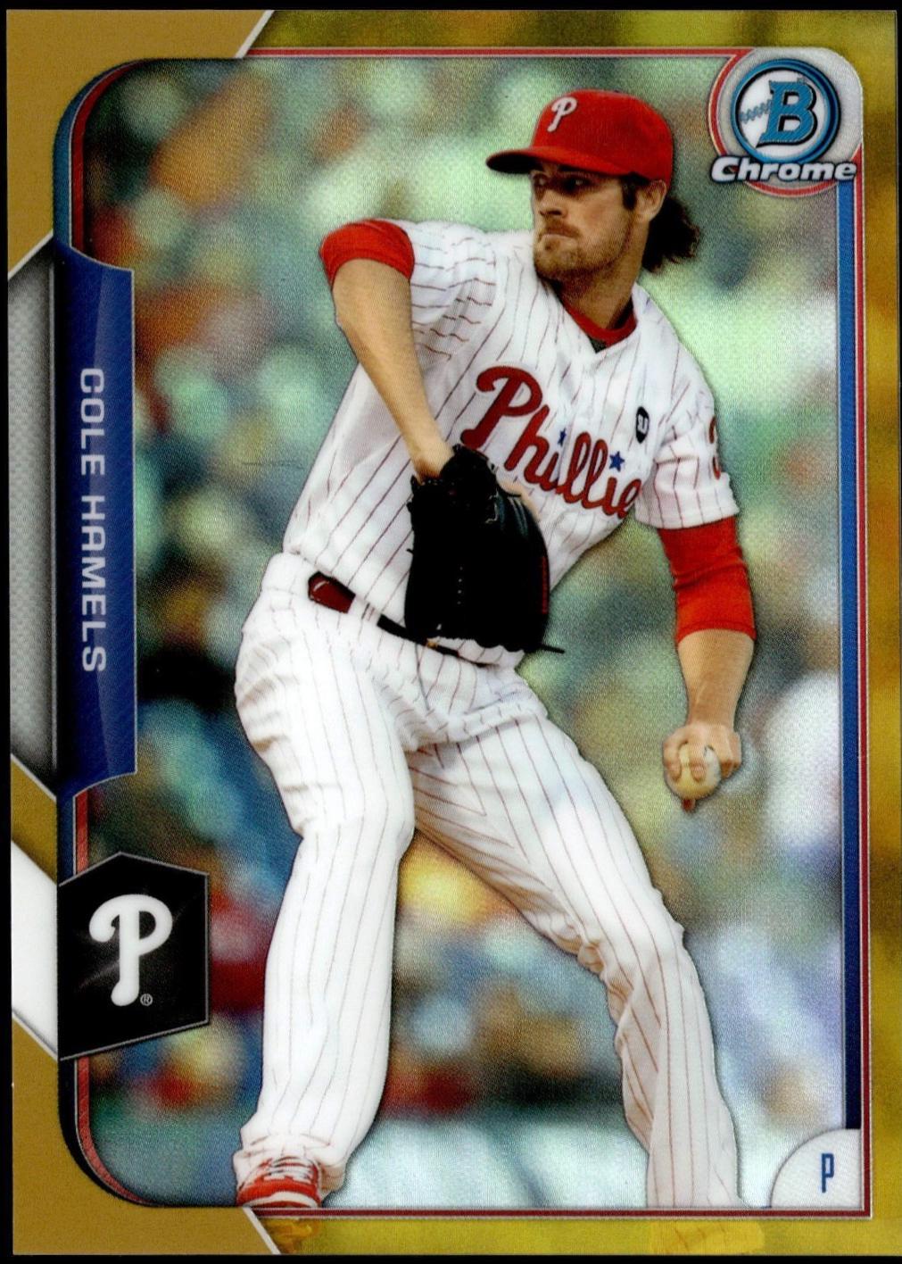 Cole Hamels [Gold Refractor] #104