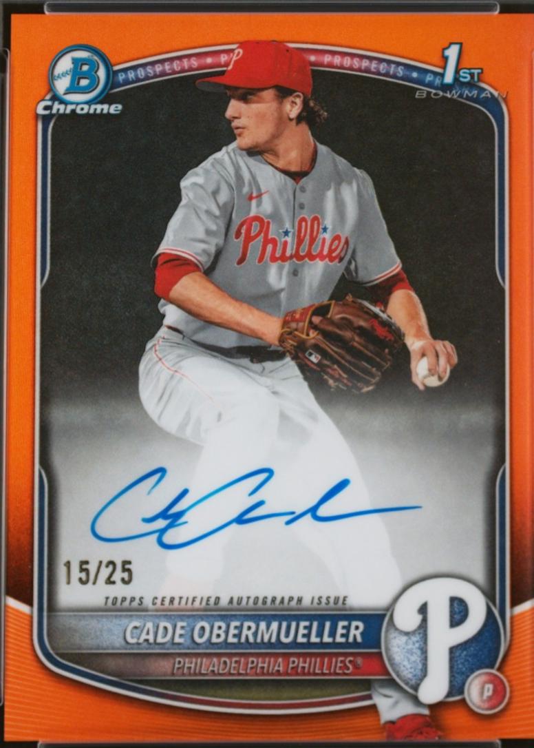 Cade Obermueller [Orange Refractor] #CPA-CO