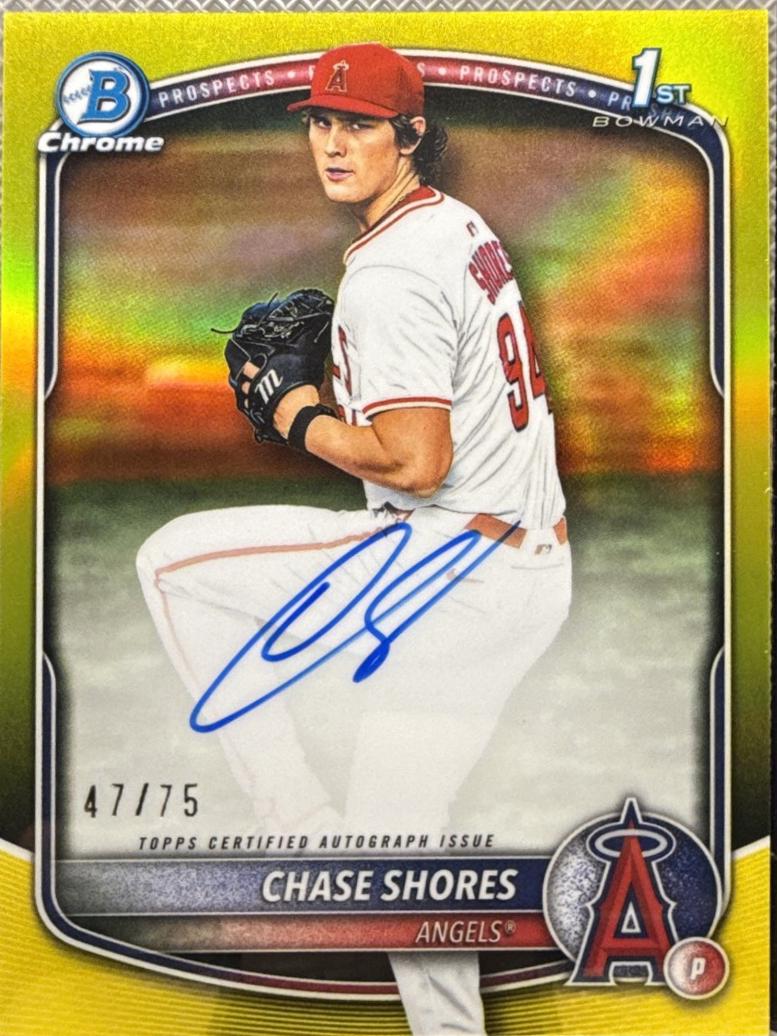 Chase Shores [Yellow Refractor] #CPA-CS