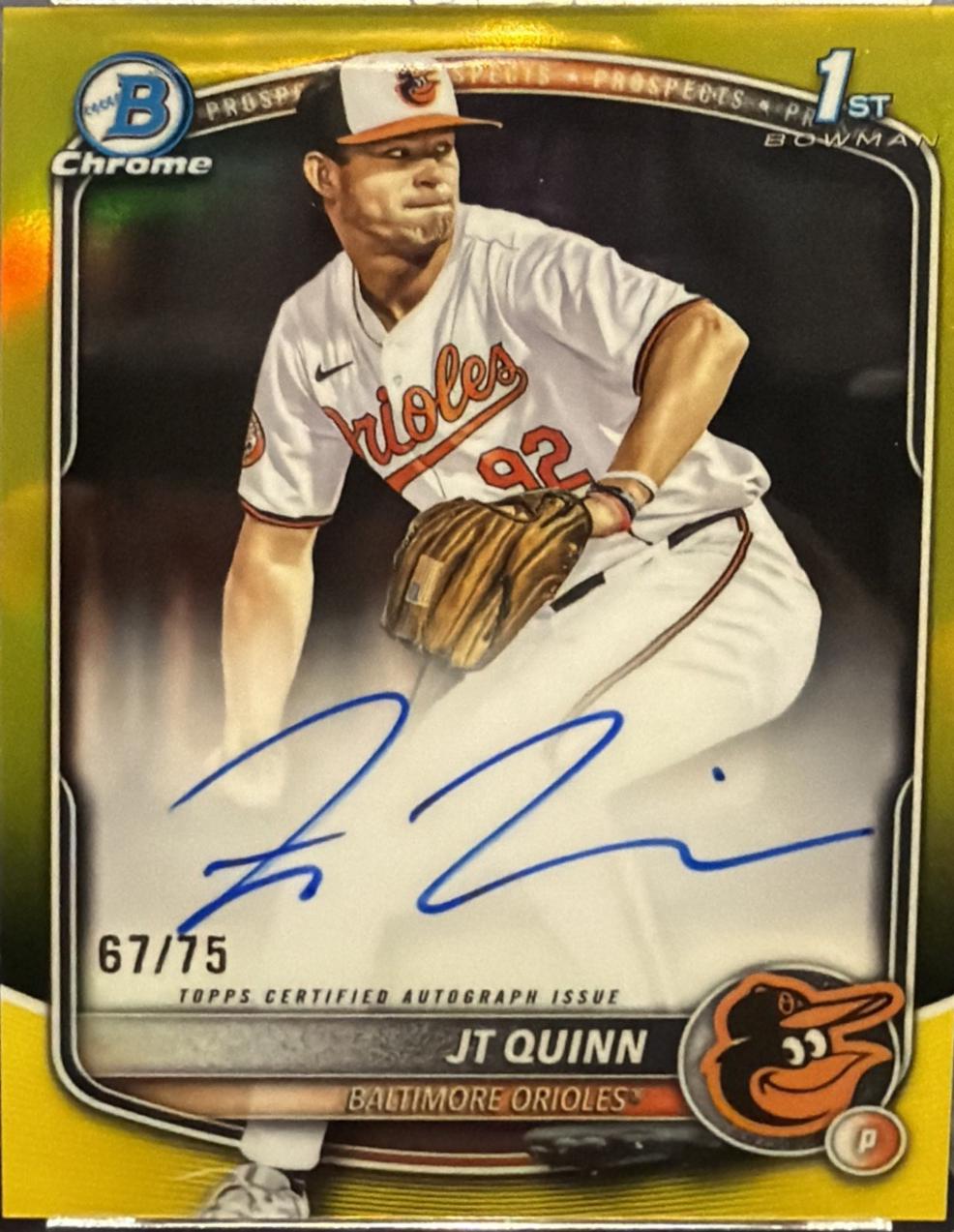 JT Quinn [Yellow Refractor] #CPA-JQ