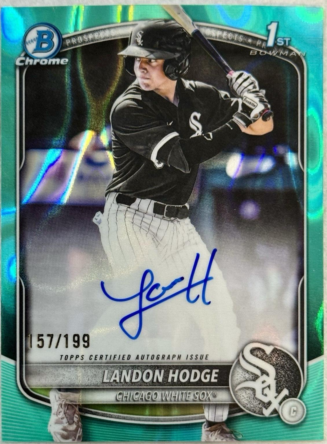 Landon Hodge [Aqua Lava Refractor] #CPA-LHO