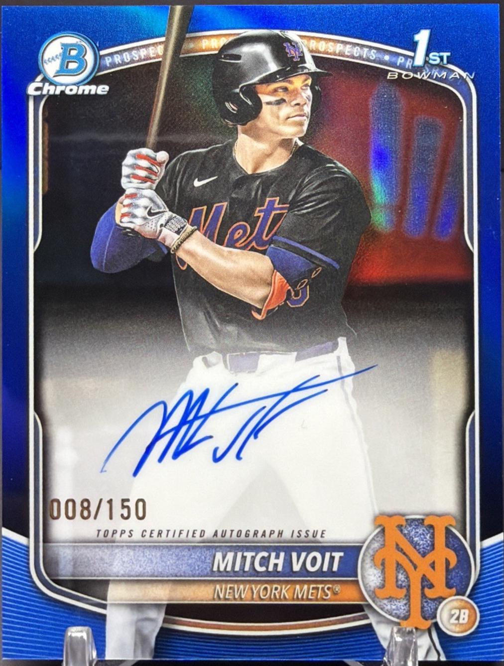Mitch Voit [Blue Refractor] #CPA-MV