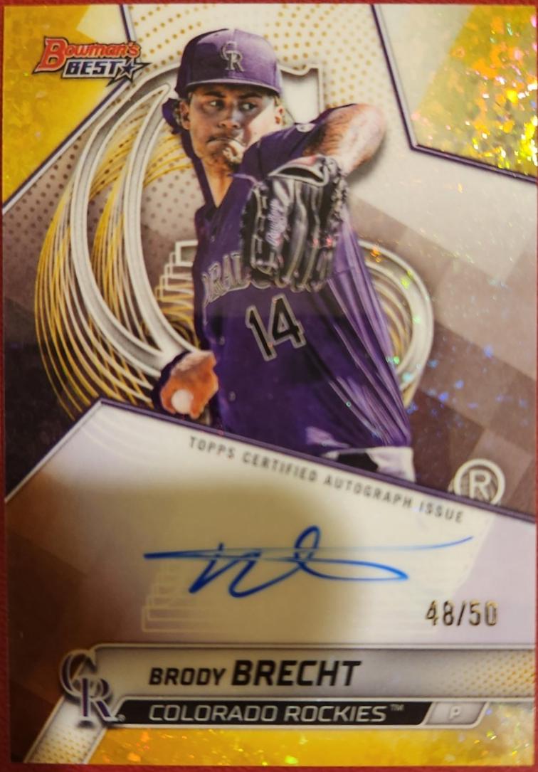 Brody Brecht [Gold Mini-Diamond Refractor] #B25-BB