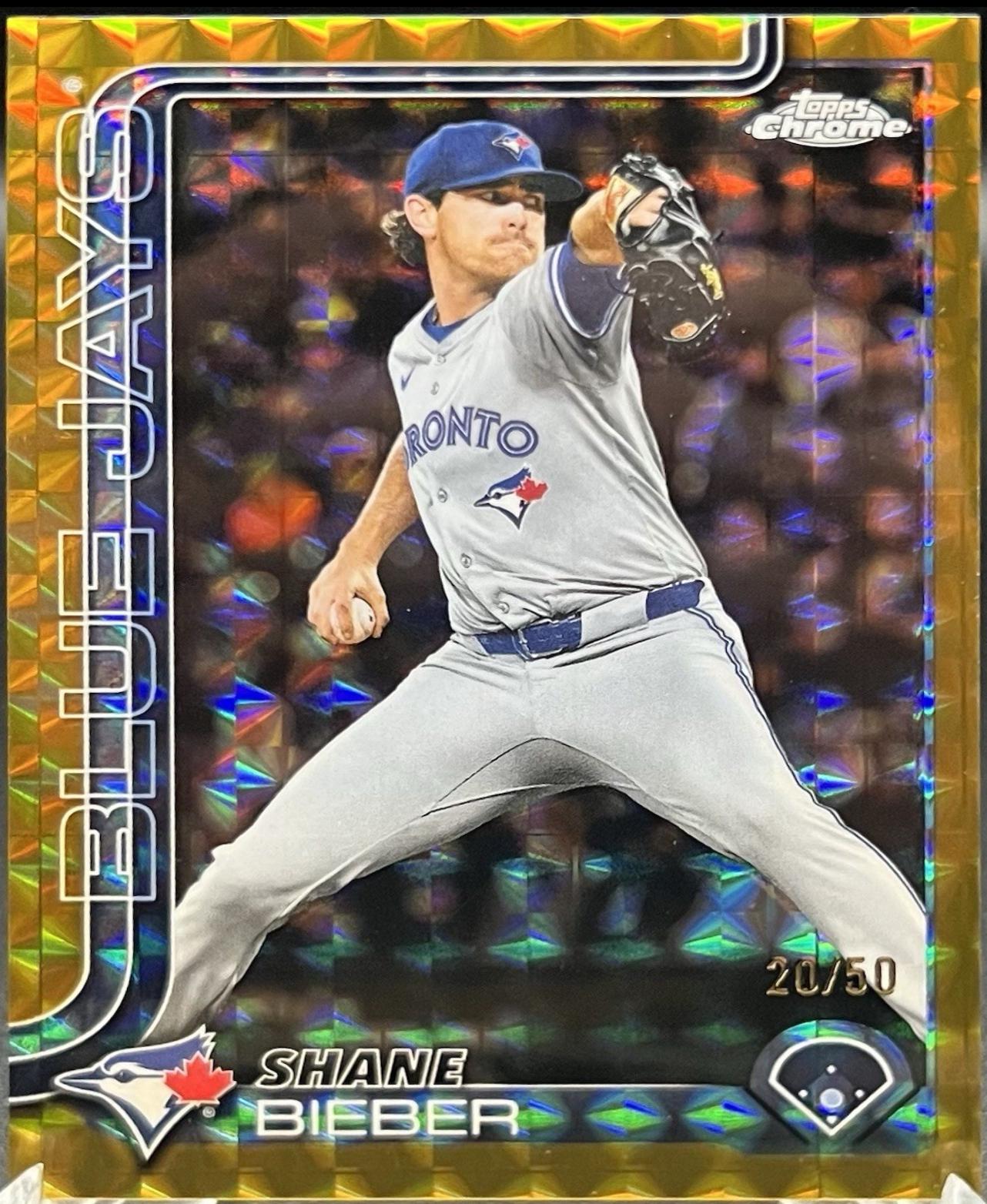 Shane Bieber [Gold Geometric Refractor] #USC52