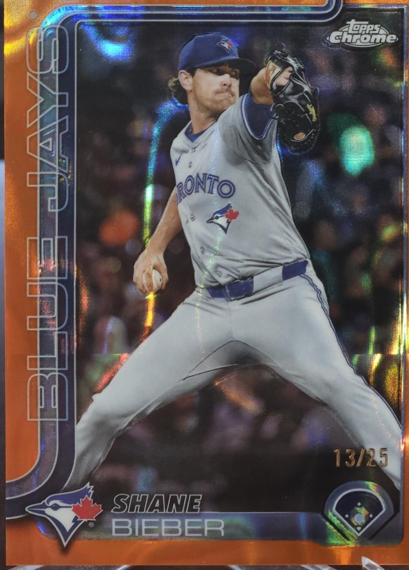 Shane Bieber [Orange Lava Refractor] #USC52