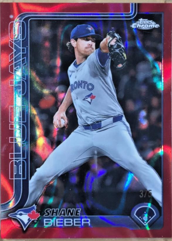 Shane Bieber [Red Lava Refractor] #USC52
