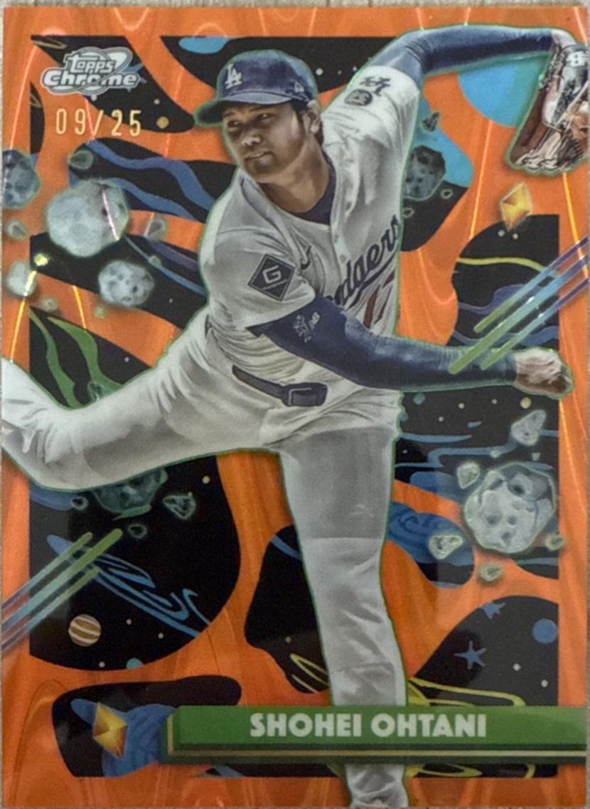 Shohei Ohtani [Orange Galactic Refractor] #56