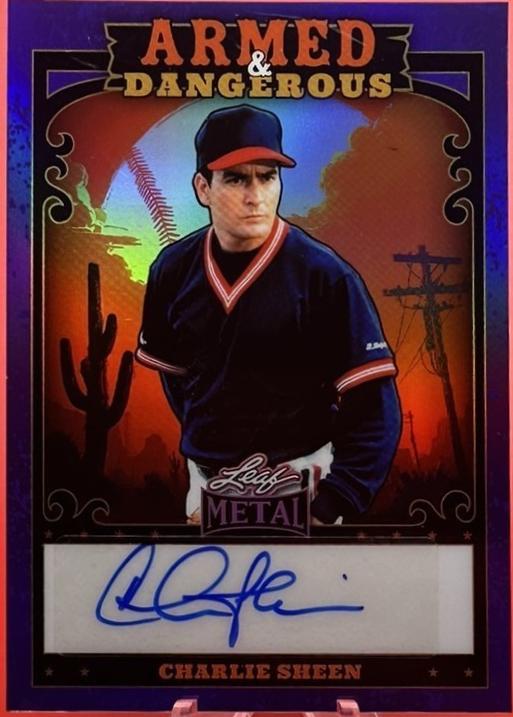Charlie Sheen [Prismatic Purple] #AWA-CS2