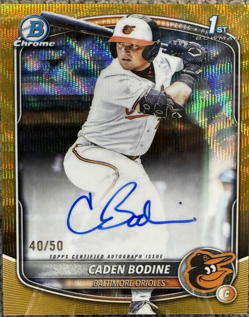 Caden Bodine [Gold Wave Refractor] #CPA-CB