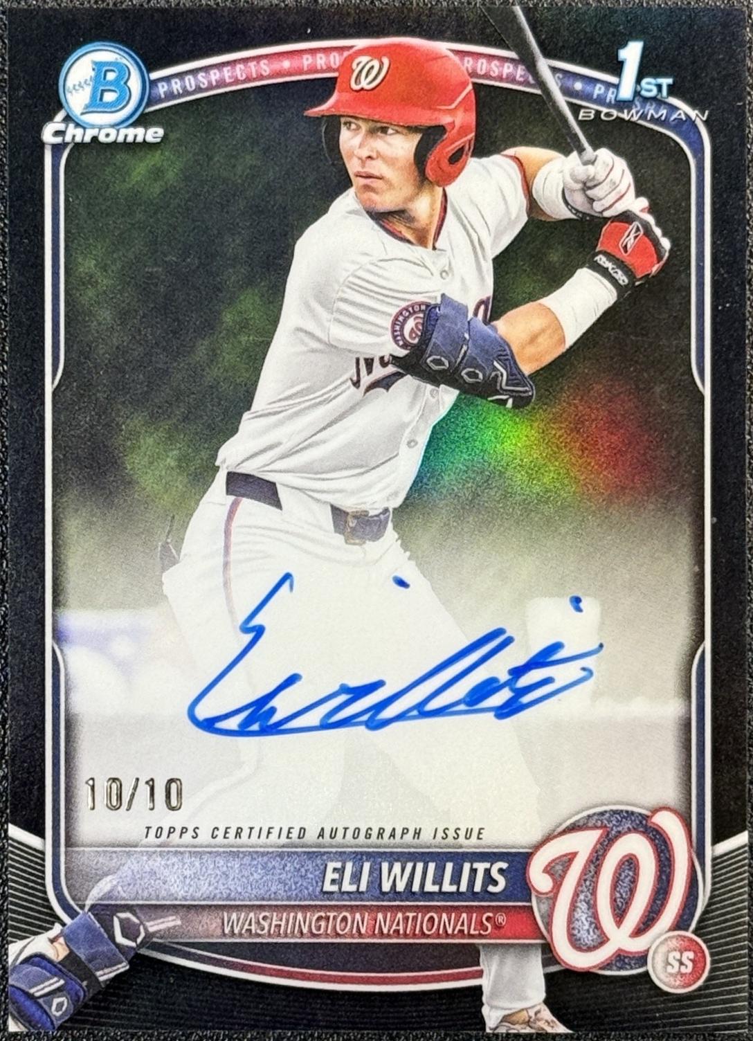 Eli Willits [Black Refractor] #CPA-EW