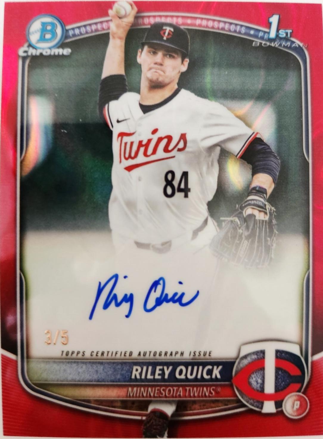 Riley Quick [Red Refractor] #CPA-RQ