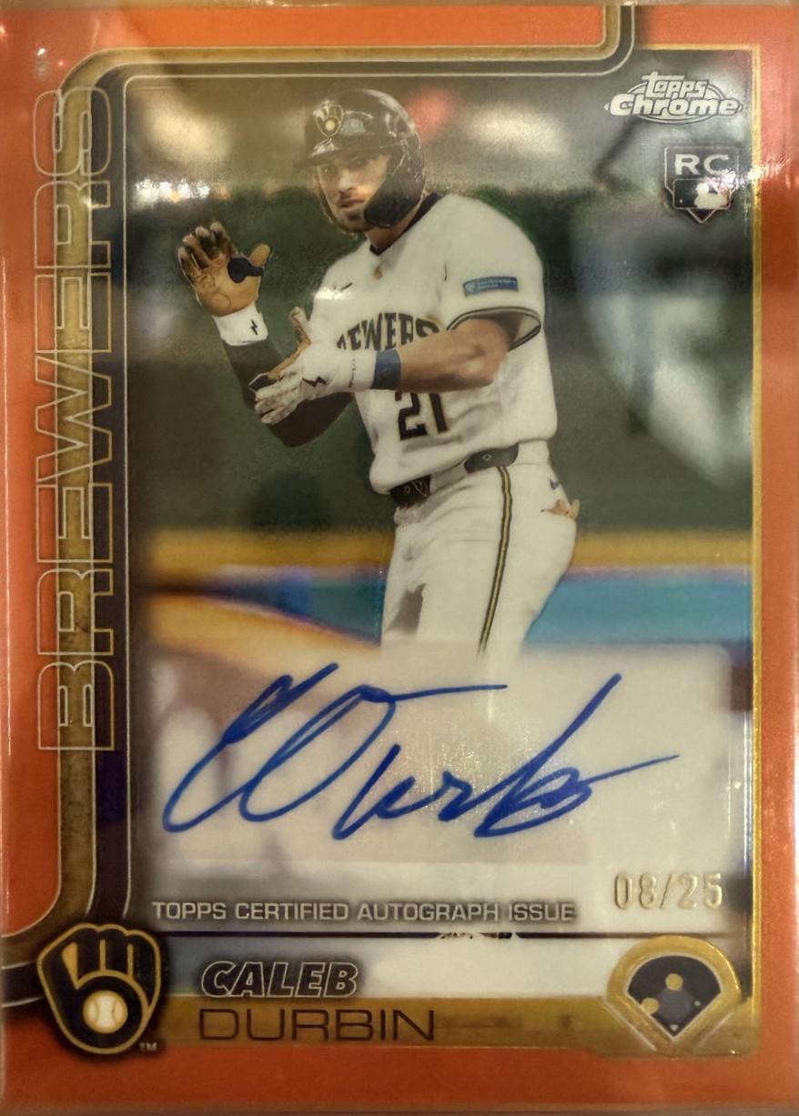 Caleb Durbin [Orange Refractor] #AC-CDU