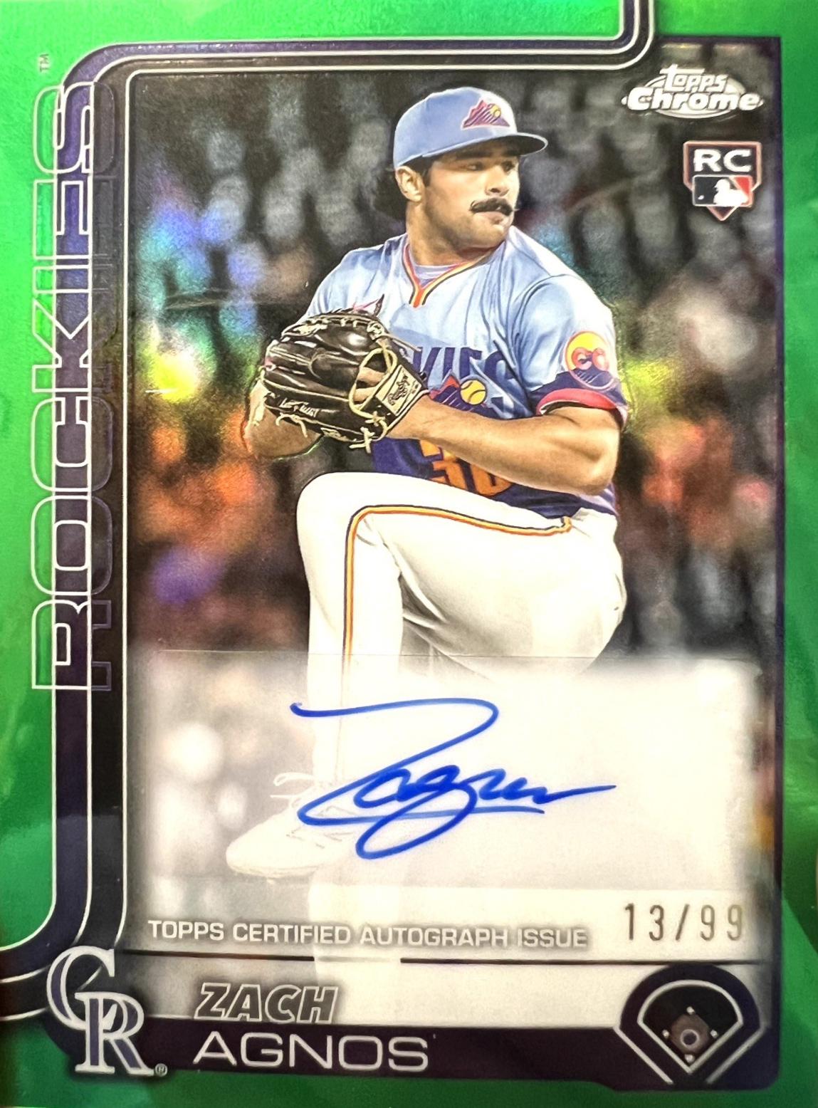 Zach Agnos [Green Refractor] #AC-ZA