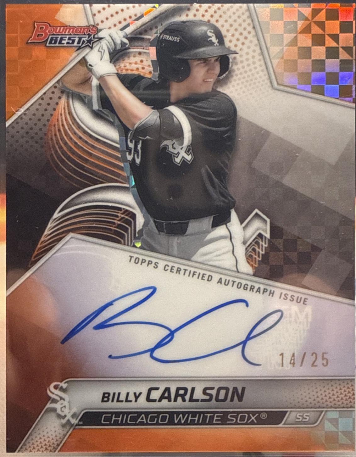 Billy Carlson [Orange X-Fractor] #B25-BCA