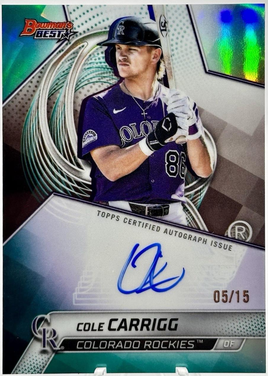 Cole Carrigg [Teal Refractor] #B25-CCA
