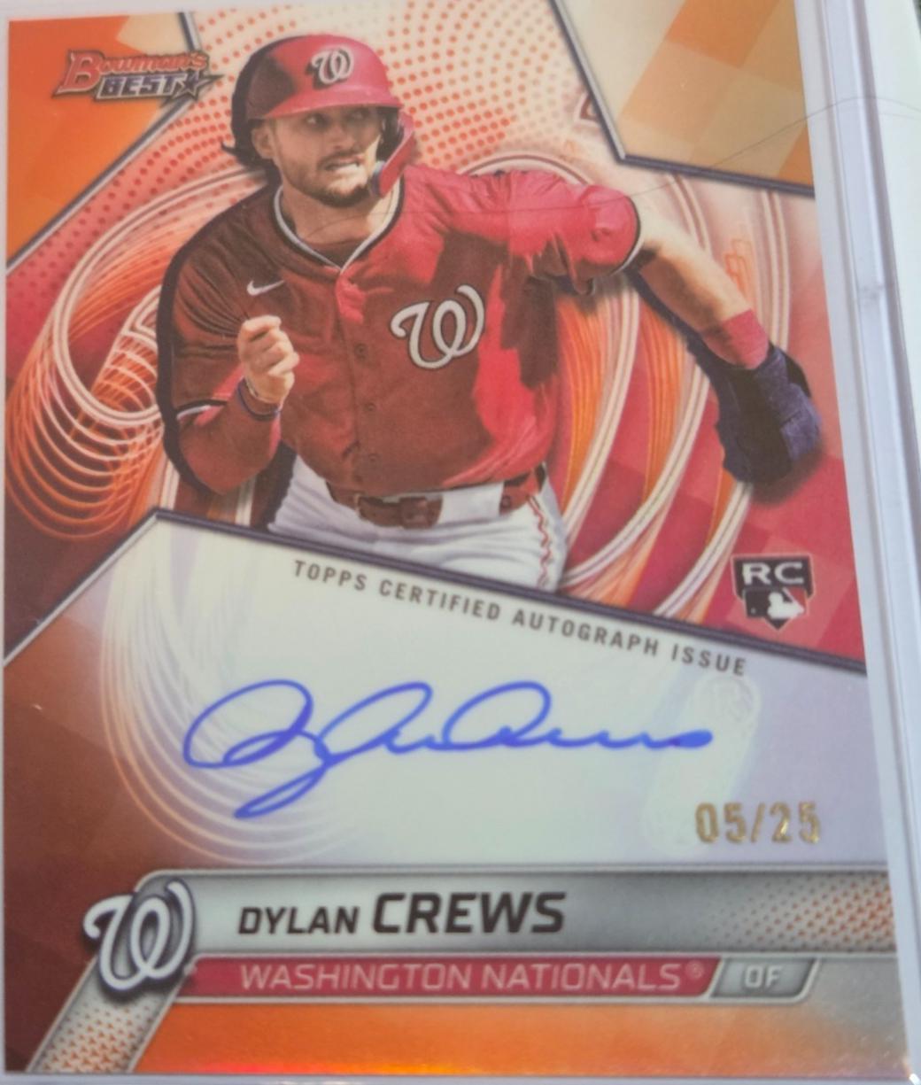 Dylan Crews [Orange X-Fractor] #B25-DC