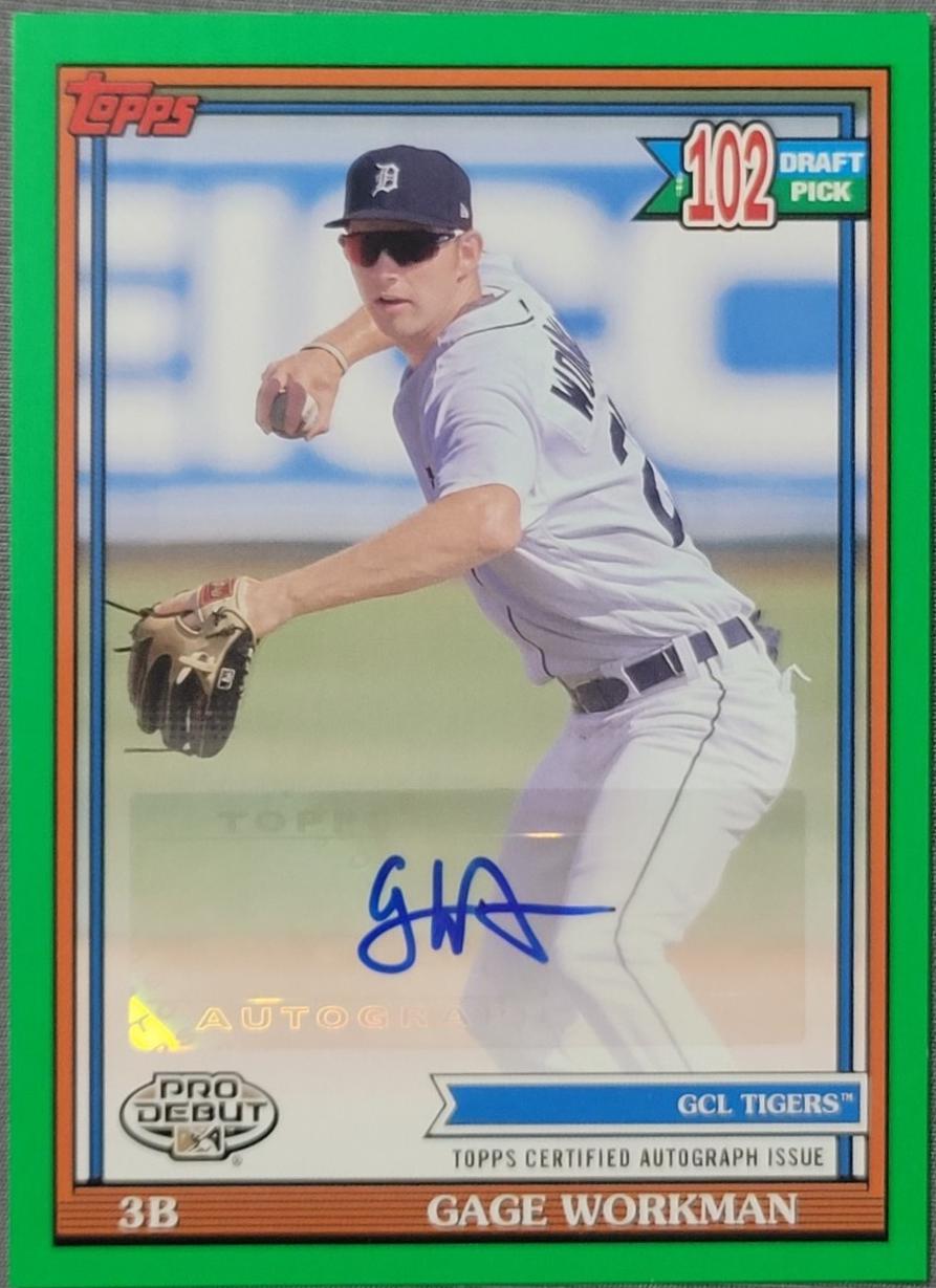 Gage Workman [Green Autograph] #PD-179