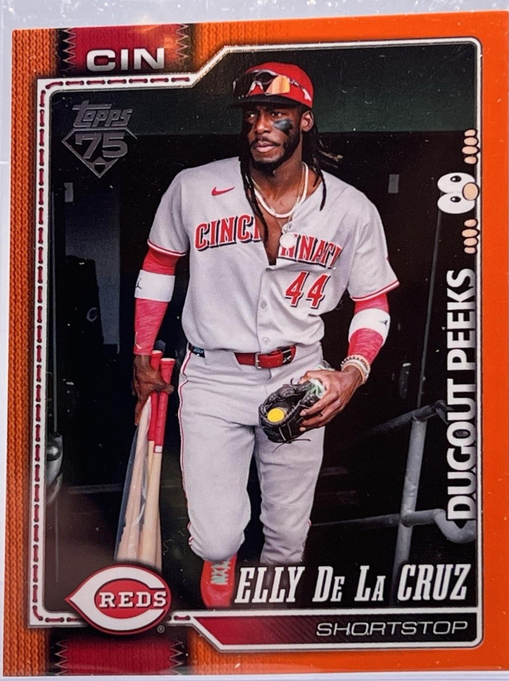 Elly De La Cruz [Orange Dugout Peeks] #150