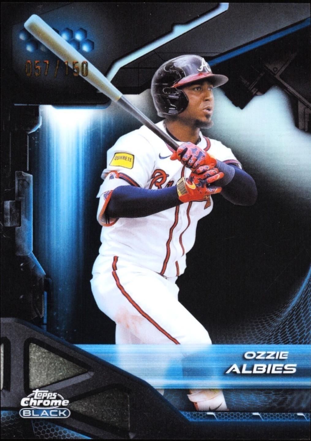 Ozzie Albies [Blue Refractor] #142