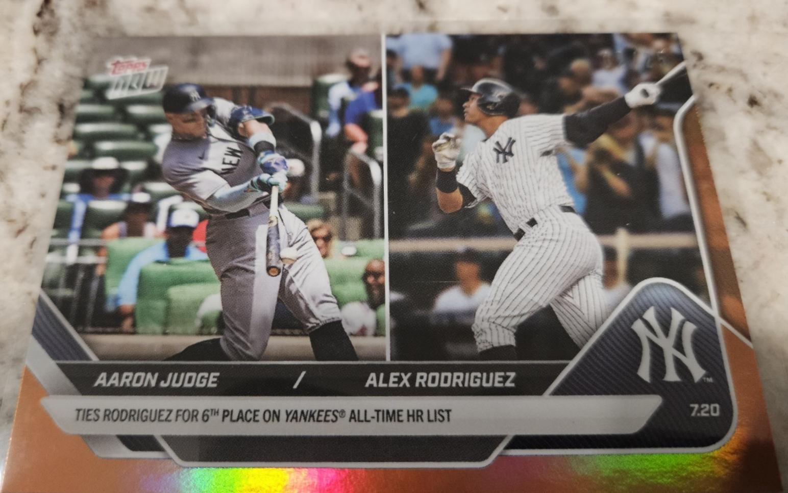 Aaron Judge / Alex Rodriguez [Orange Foil] #443