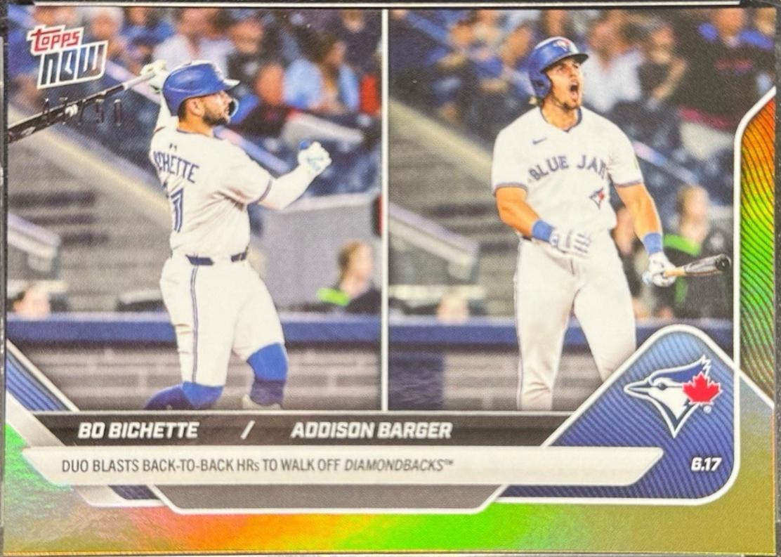 Bo Bichette / Addison Barger [Gold Foil] #314