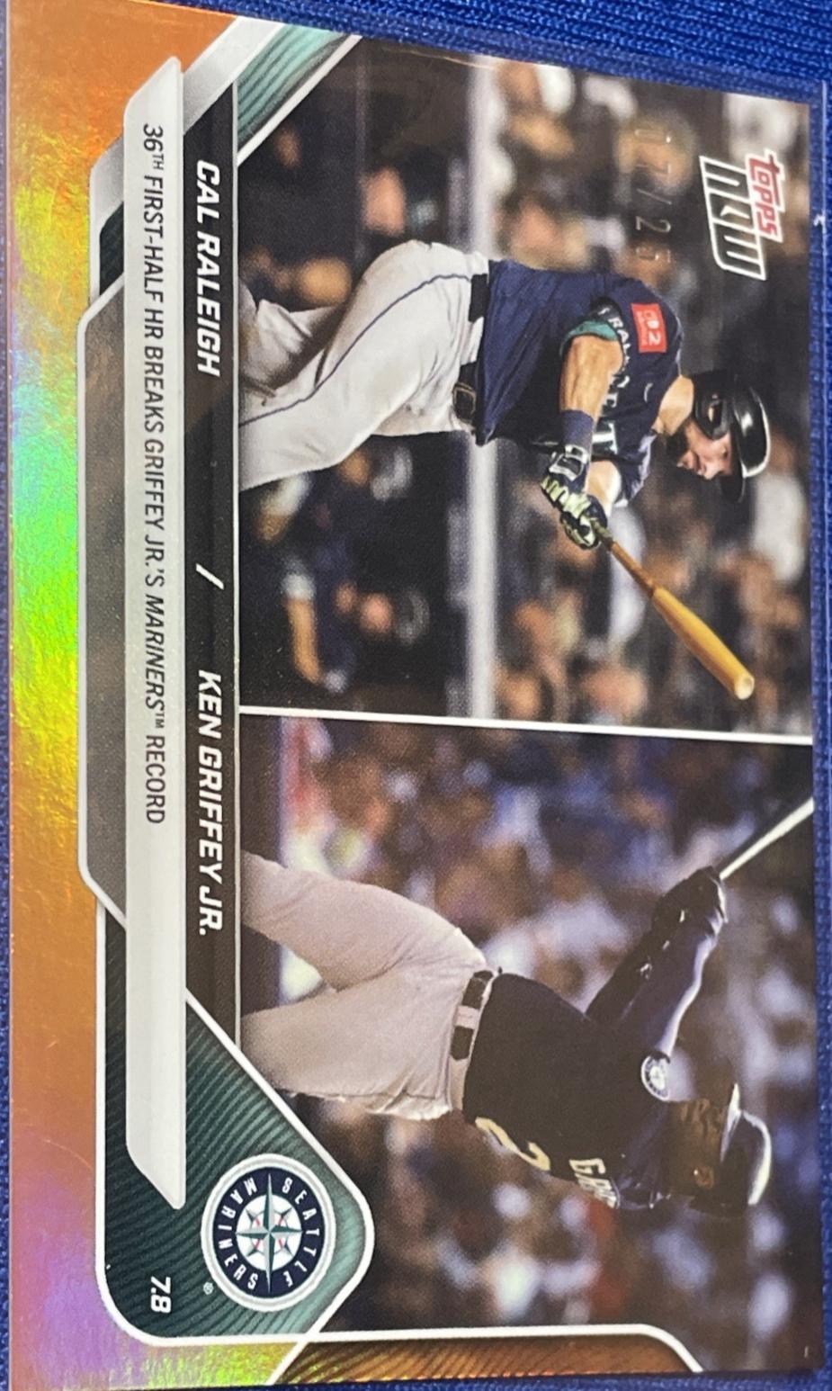 Cal Raleigh / Ken Griffey Jr. [Orange Foil] #398