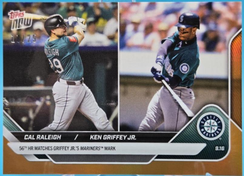 Cal Raleigh / Ken Griffey Jr. [Orange Foil] #720
