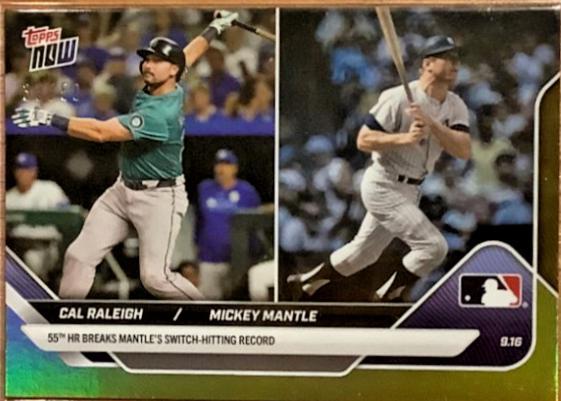 Cal Raleigh / Mickey Mantle [Gold Foil] #719