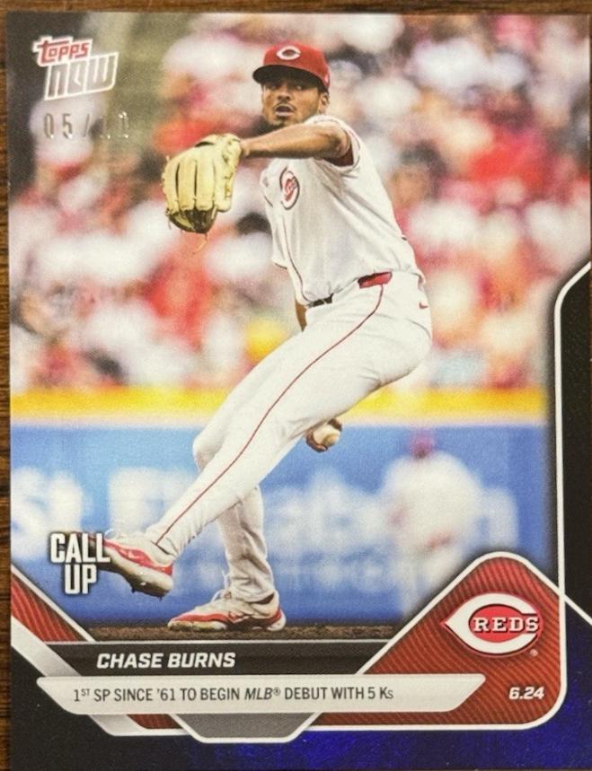 Chase Burns [Black Foil] #345