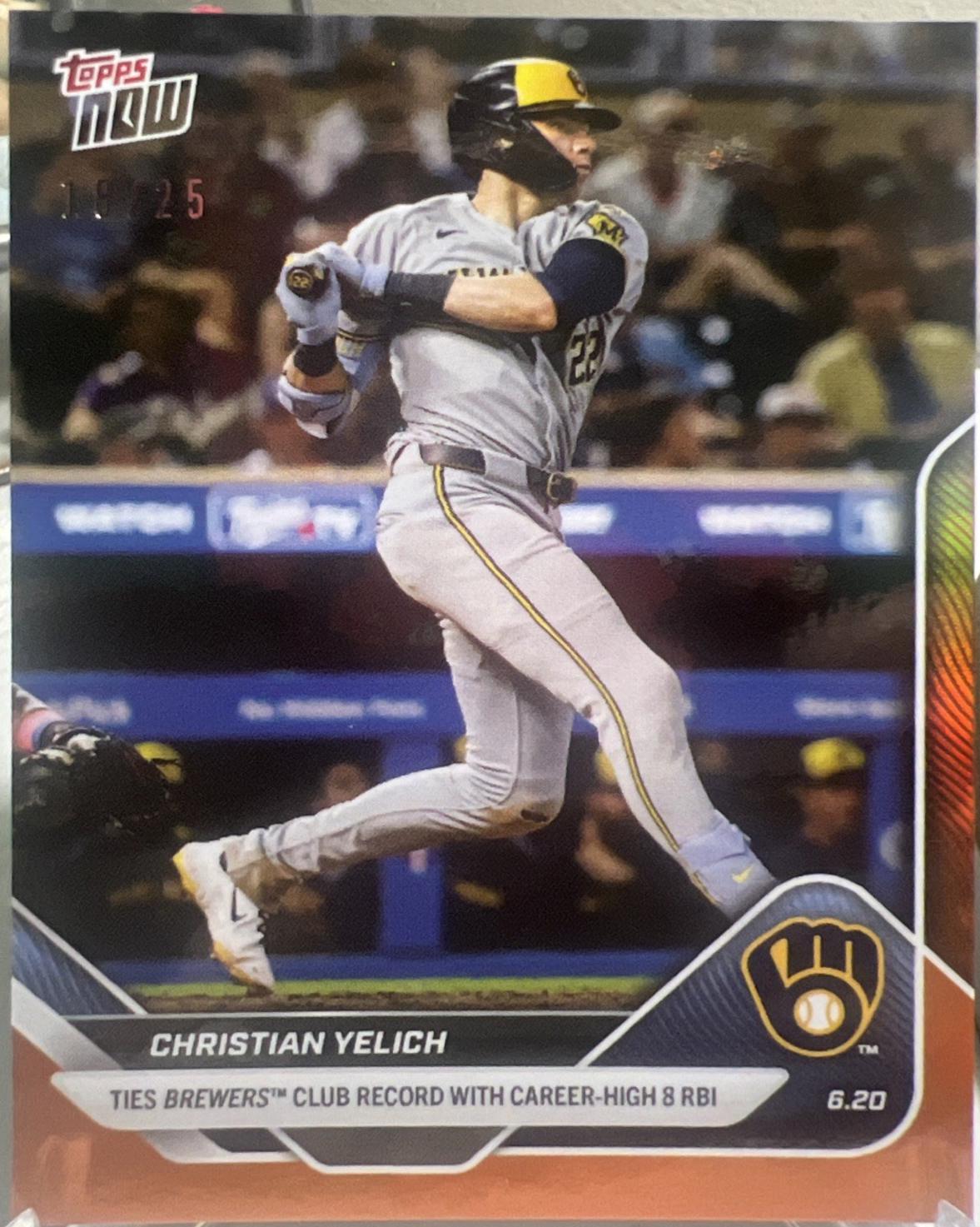 Christian Yelich [Orange Foil] #328