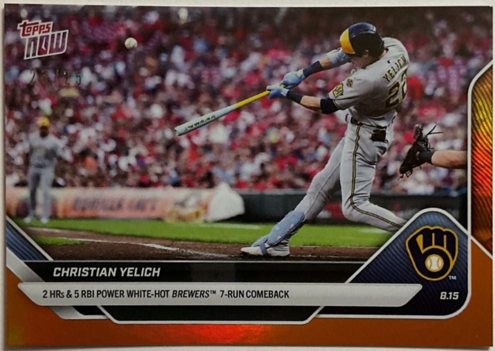Christian Yelich [Orange Foil] #557