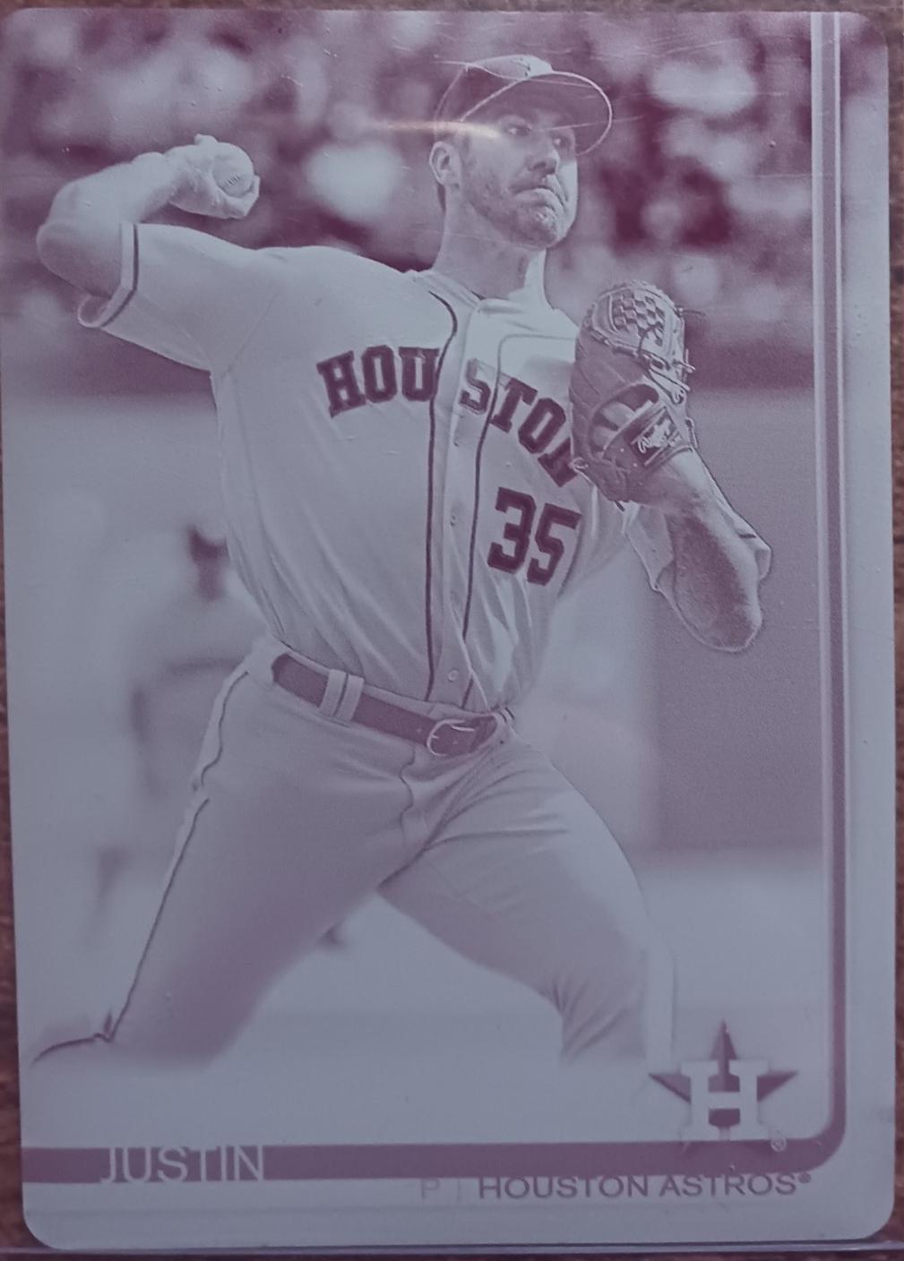 Justin Verlander [Printing Plate] #57
