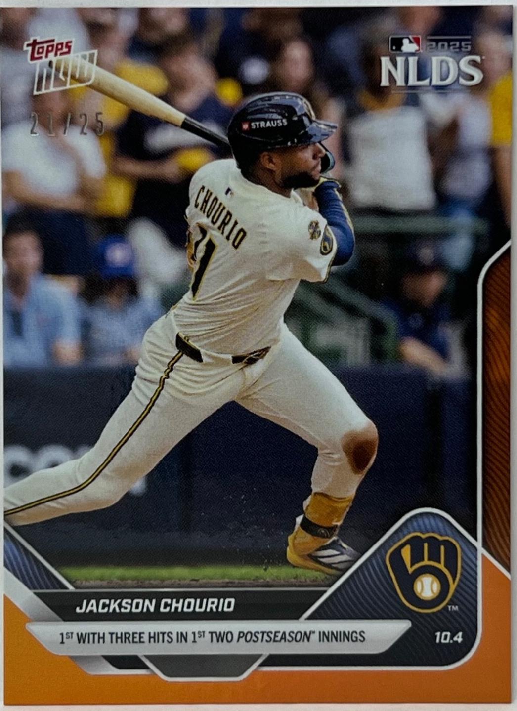 Jackson Chourio [Orange Foil] #818