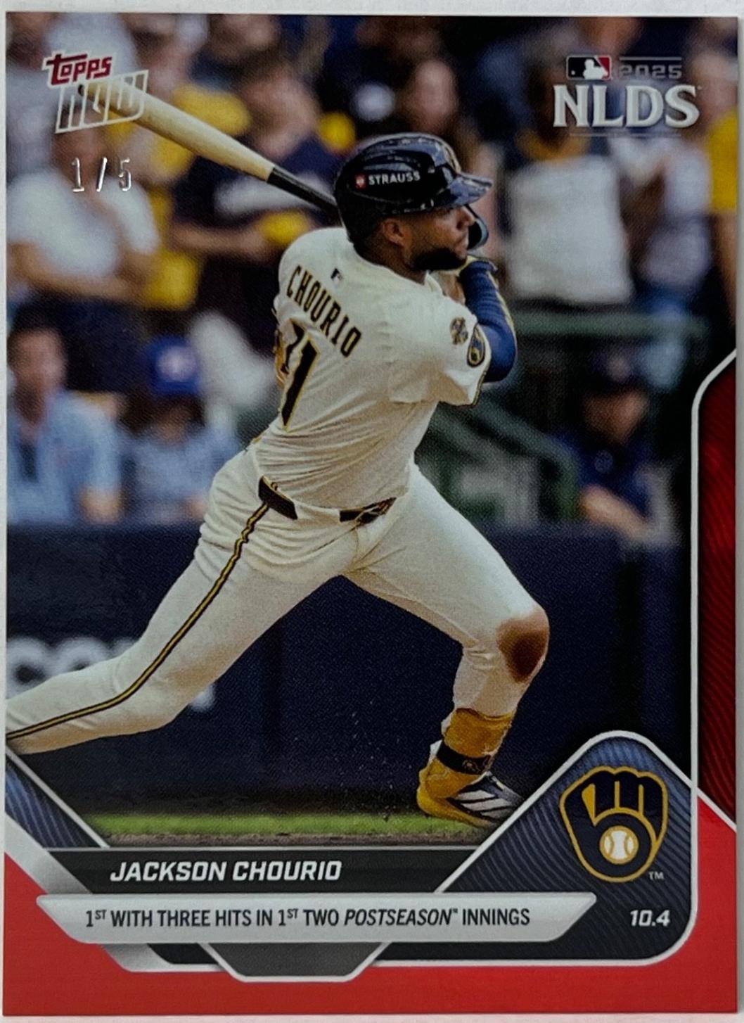 Jackson Chourio [Red Foil] #818