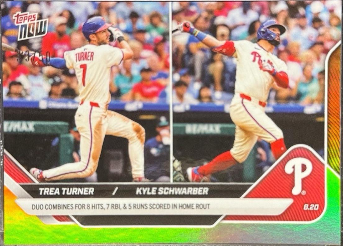 Trea Turner / Kyle Schwarber [Gold Foil] #584