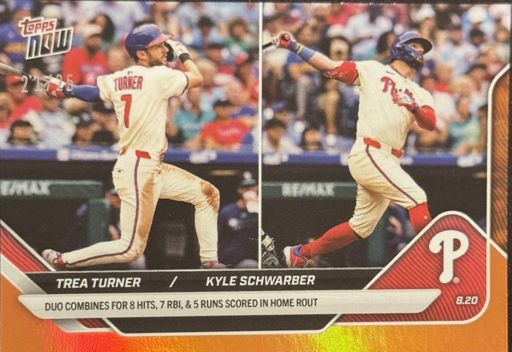 Trea Turner / Kyle Schwarber [Orange Foil] #584