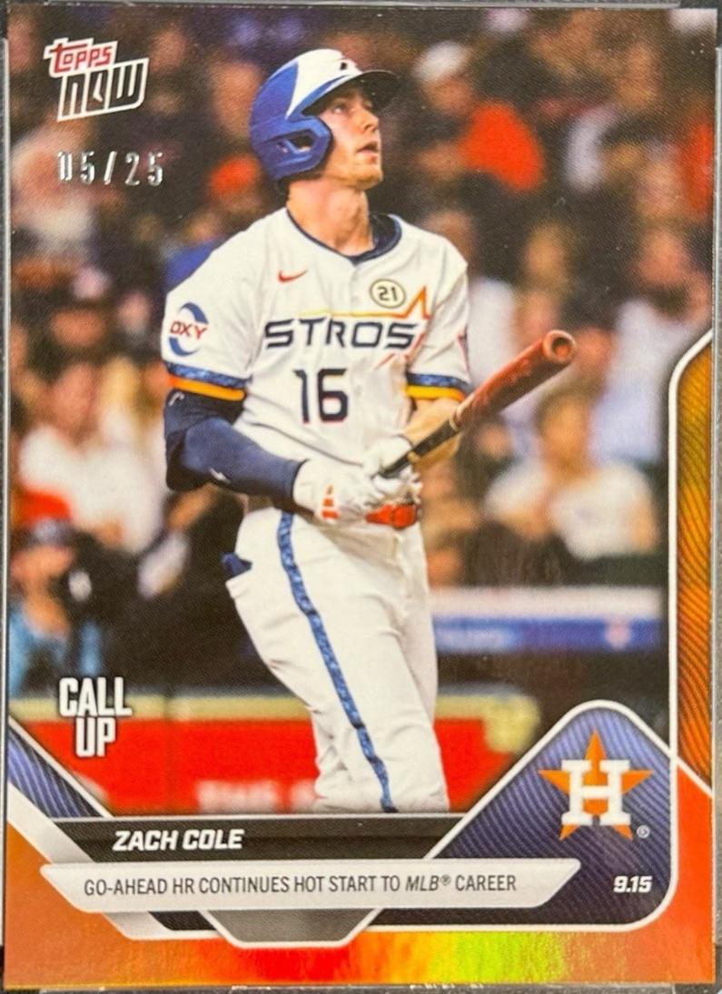 Zach Cole [Orange Foil] #718