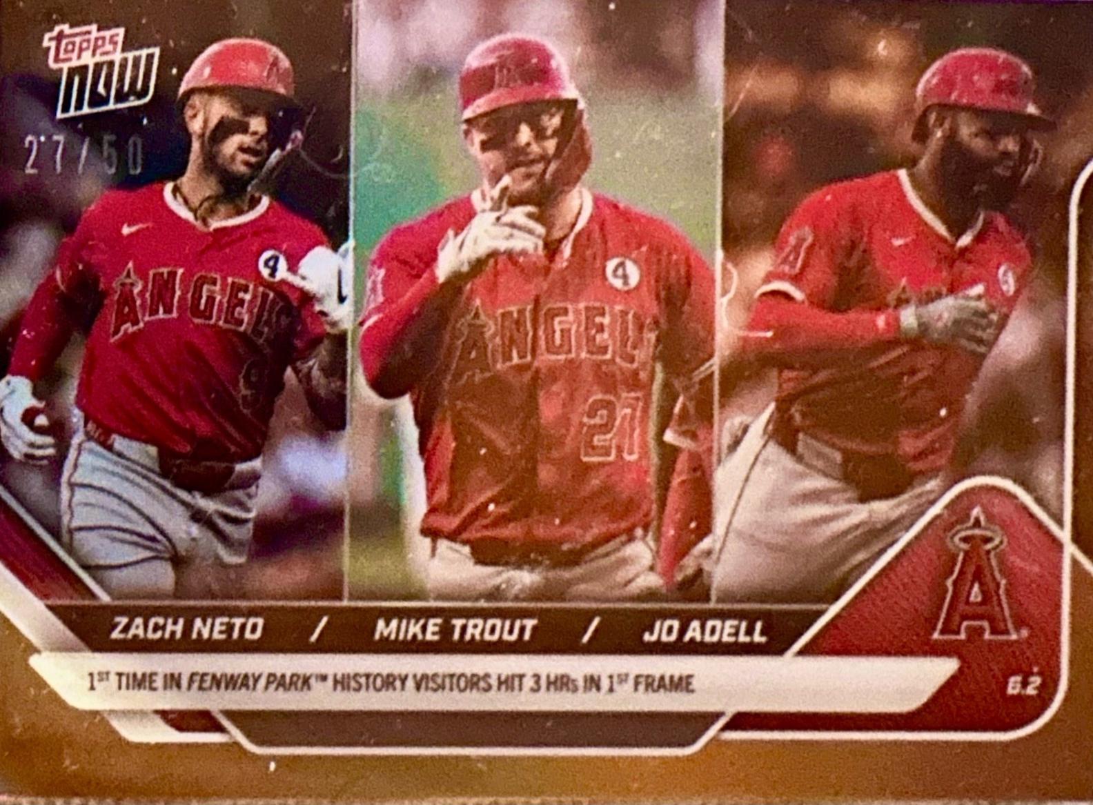 Zach Neto / Mike Trout / Jo Adell [Gold Foil] #249