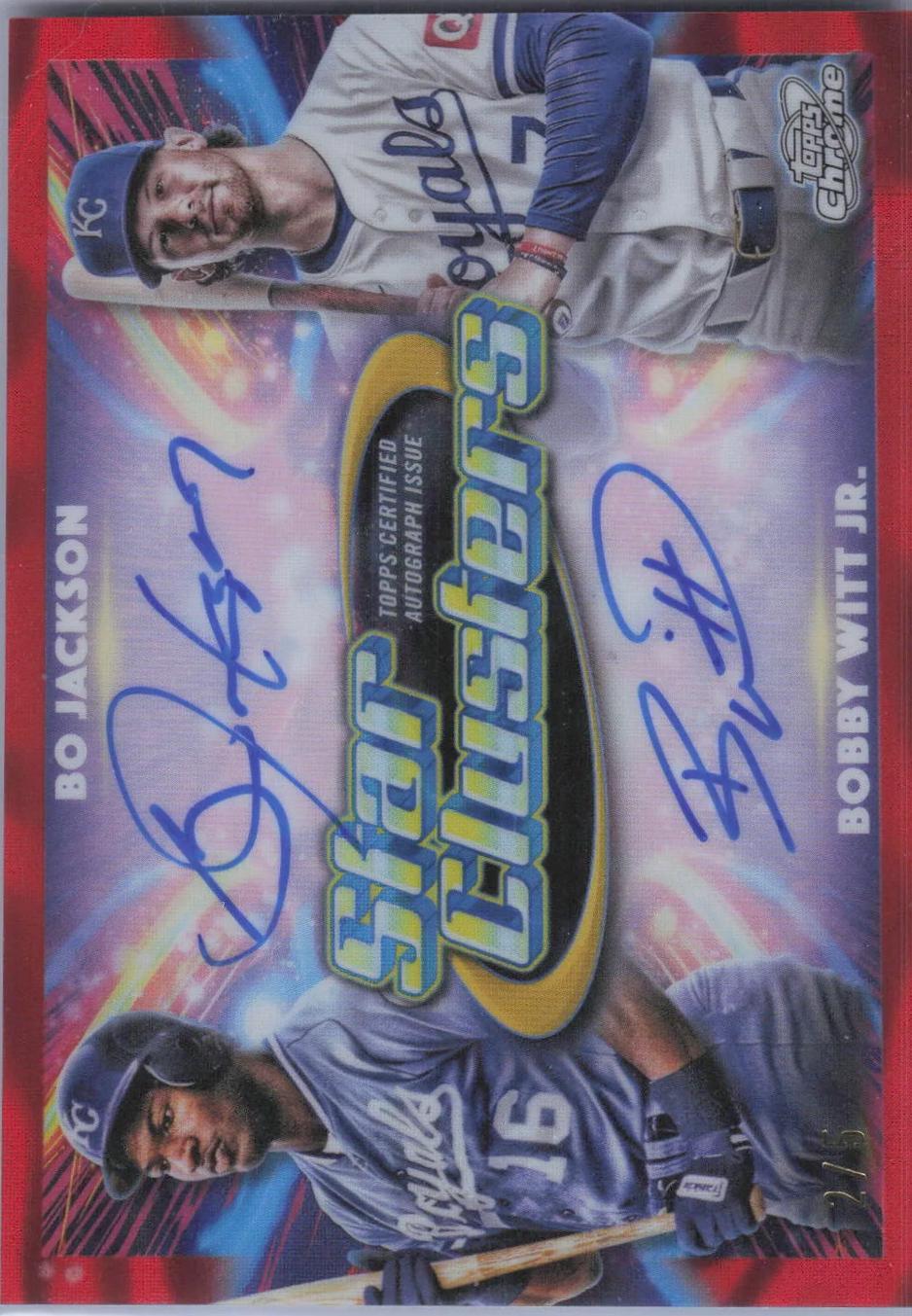 Bo Jackson / Bobby Witt Jr. [Red Flare] #SCDA-JW