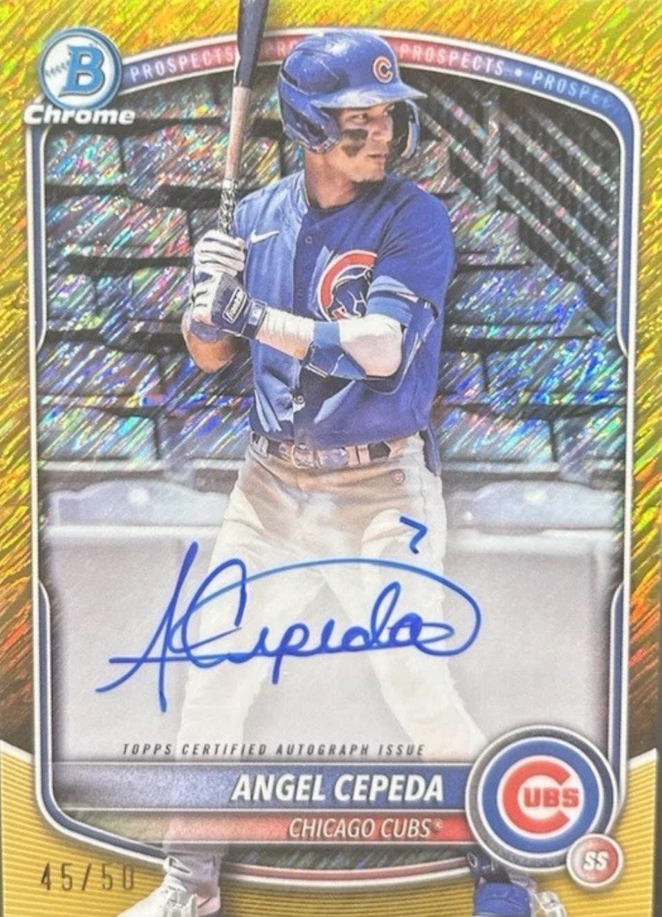 Angel Cepeda [Gold Shimmer Refractor] #CPA-AC
