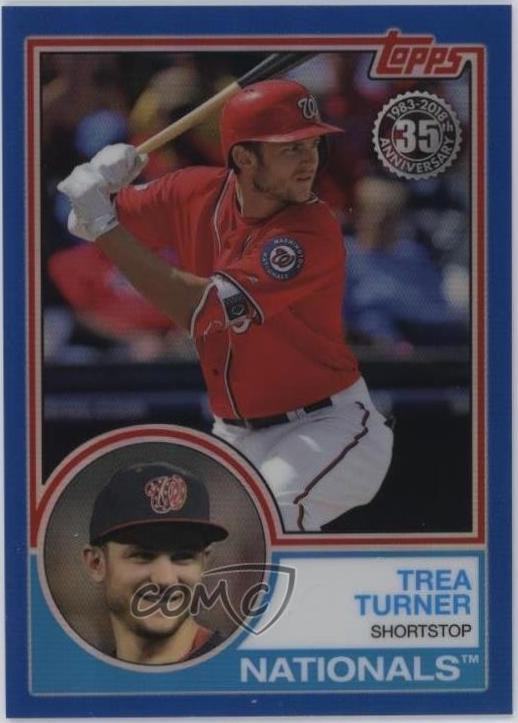 Trea Turner [Blue Refractor] #87