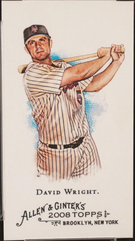 David Wright [Mini Allen & Ginter Back] #100
