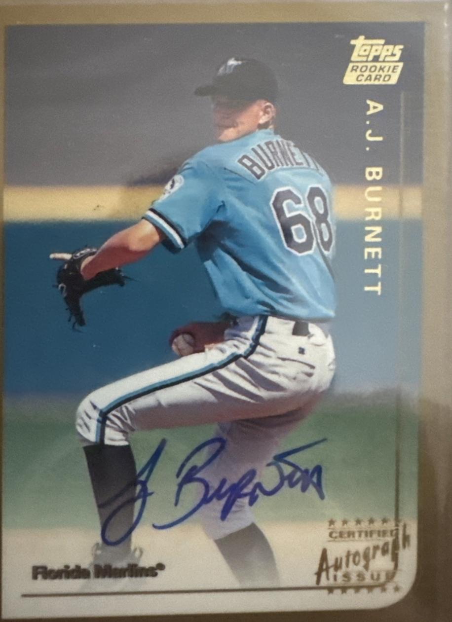 A. J. Burnett [Certified Autograph] #T36