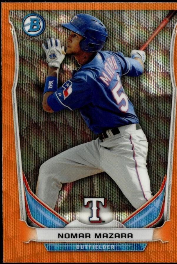 Nomar Mazara [Orange Wave Refractor] #BCP85